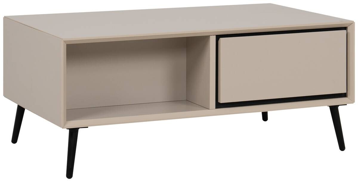 Couchtisch Arona sand schwarz B/H/T: ca. 94x40x55 cm