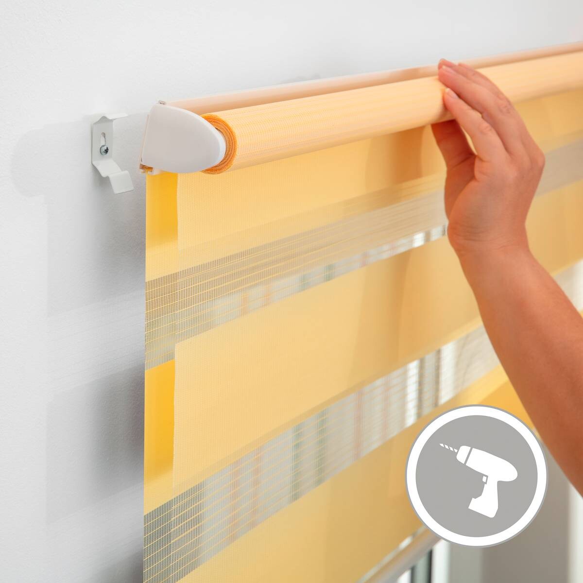 LICHTBLICK Doppelrollo Duo gelb B/L: ca. 70x150 cm