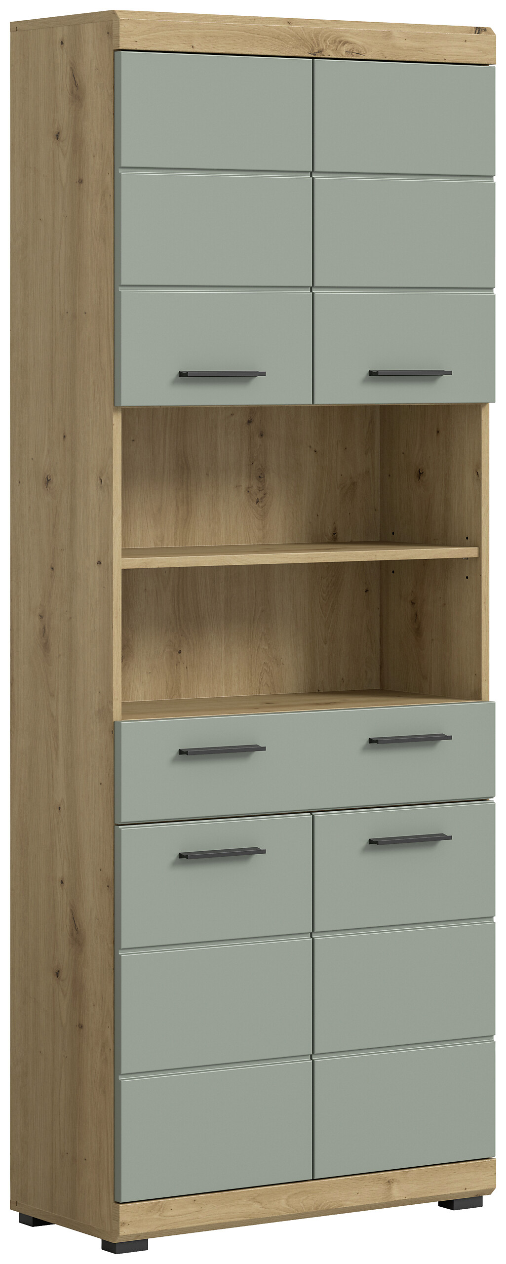 Badhochschrank Scout Eiche Artisan Nachbildung salbei Nachbildung B/H/T: ca. 74x191x31 cm