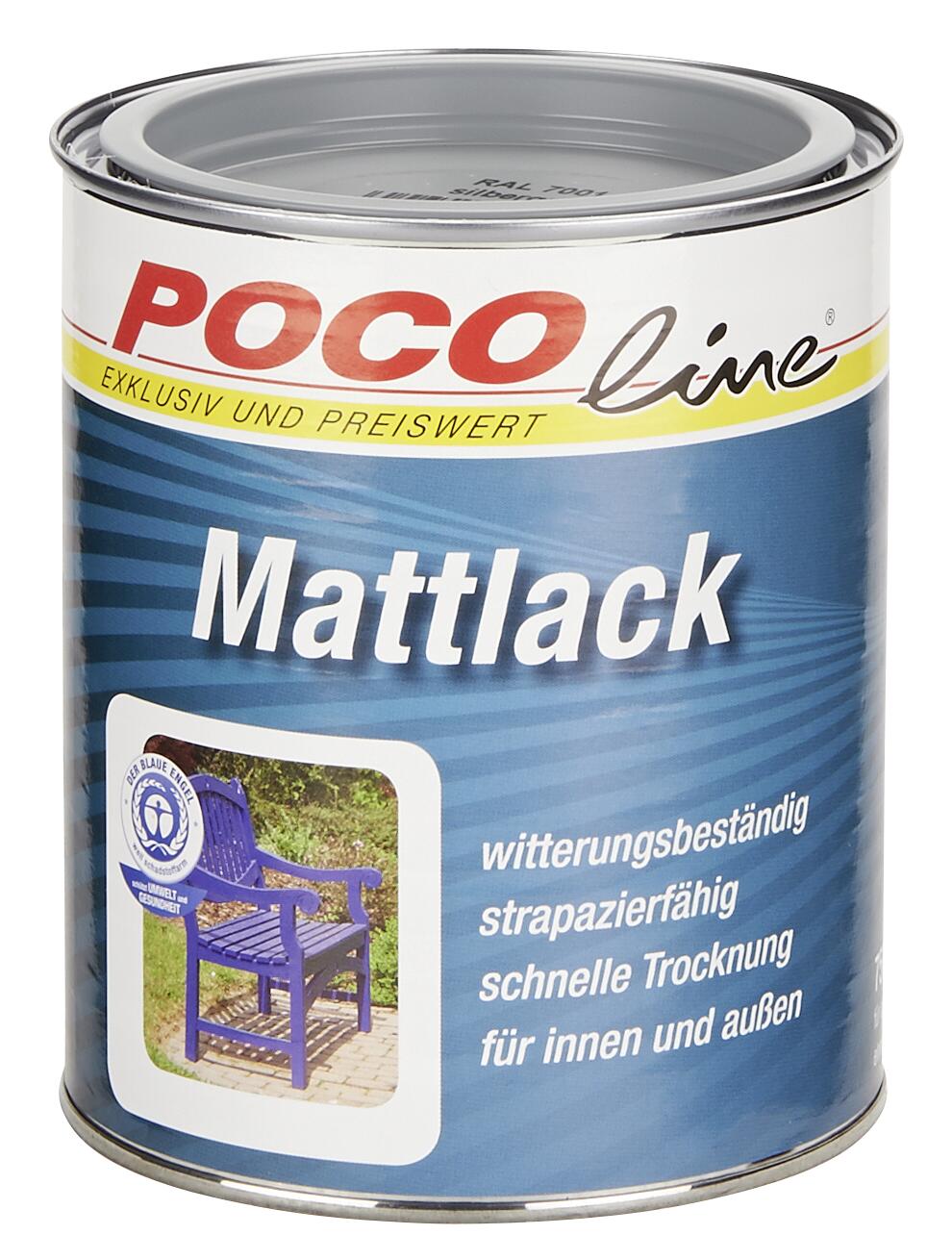 POCOline Acyl Buntlack Silbergrau seidenmatt ca. 0,75 l