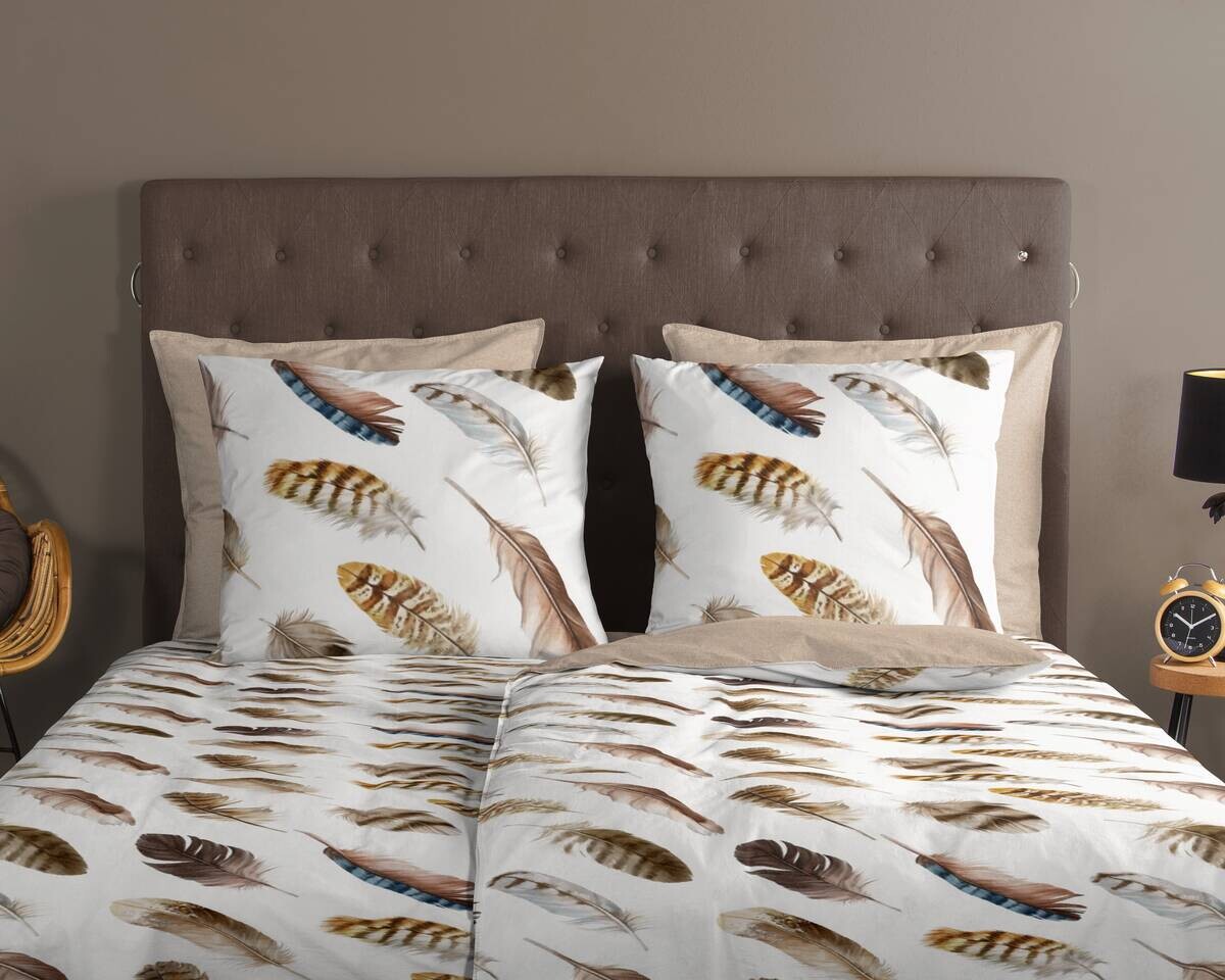 Baumwoll Bettwäsche Fedra sand Baumwolle B/L: ca. 135x200 cm