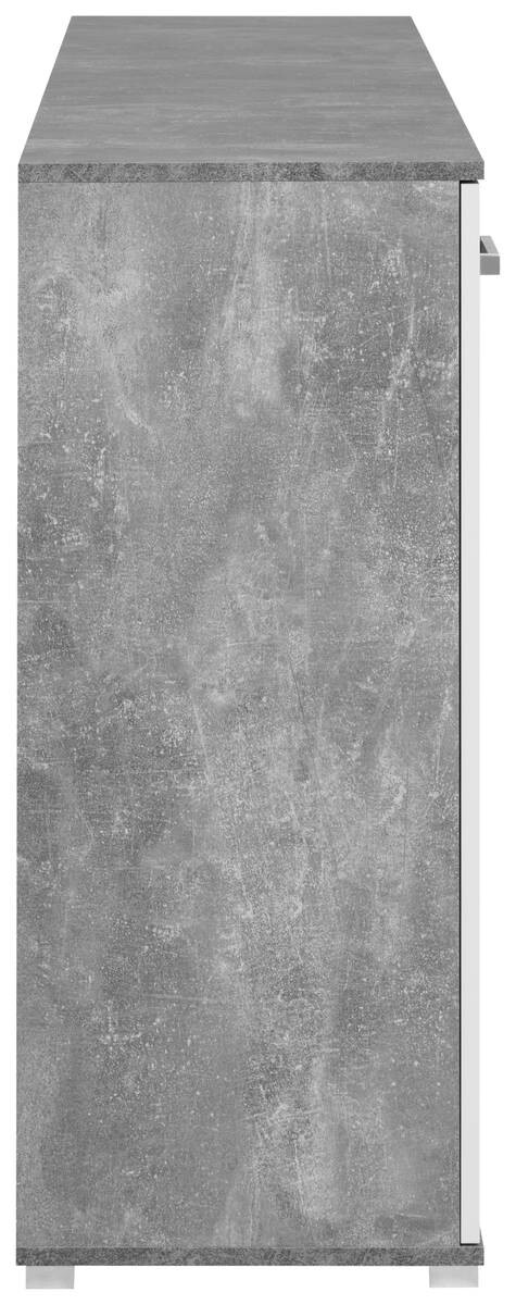 Sideboard Volos Beton Optik weiß B/H/T: ca. 160x90x38 cm