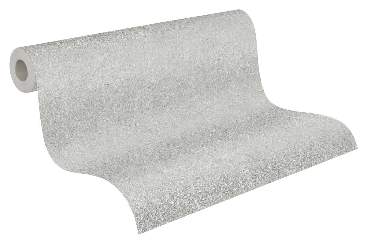 A.S.Creation Vliestapete Authentic Walls 2 Uni grau B/L: ca. 53x1005 cm