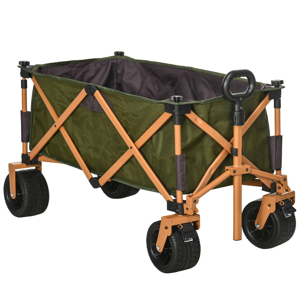 Outsunny Bollerwagen grün B/H/L: ca. 55x93x108 cm