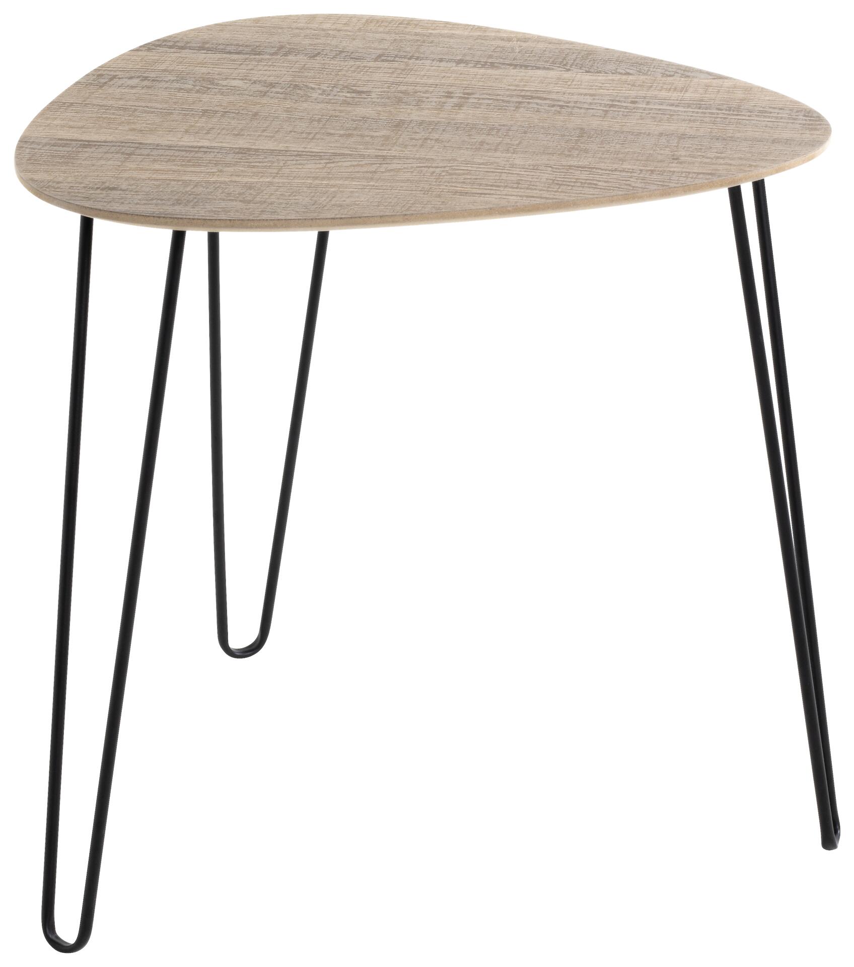 Beistelltisch  Eiche Nachbildung schwarz B/H/T: ca. 40x40x43 cm