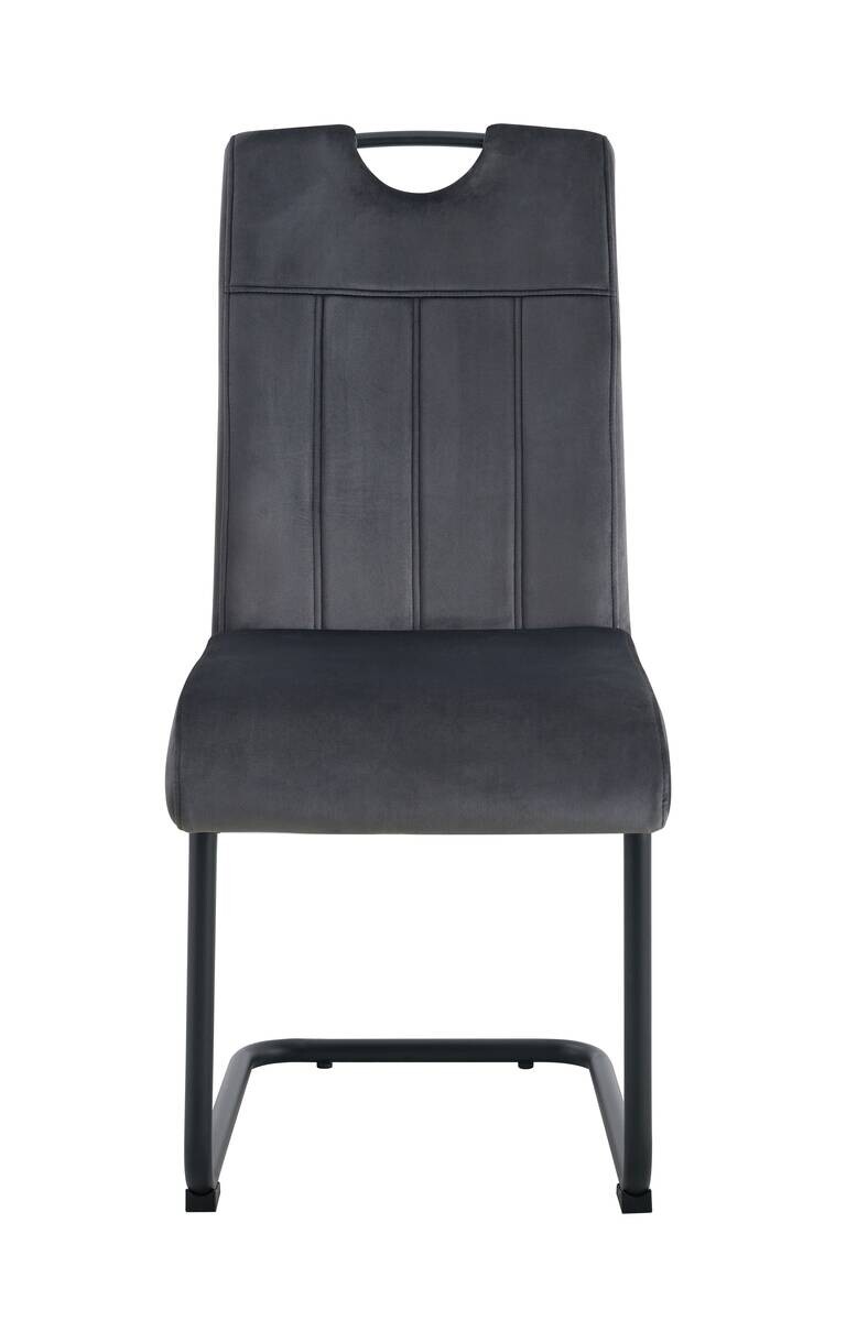 Schwingstuhl LISA, 2er Set anthrazit schwarz B/H/T: ca. 43x98x61 cm