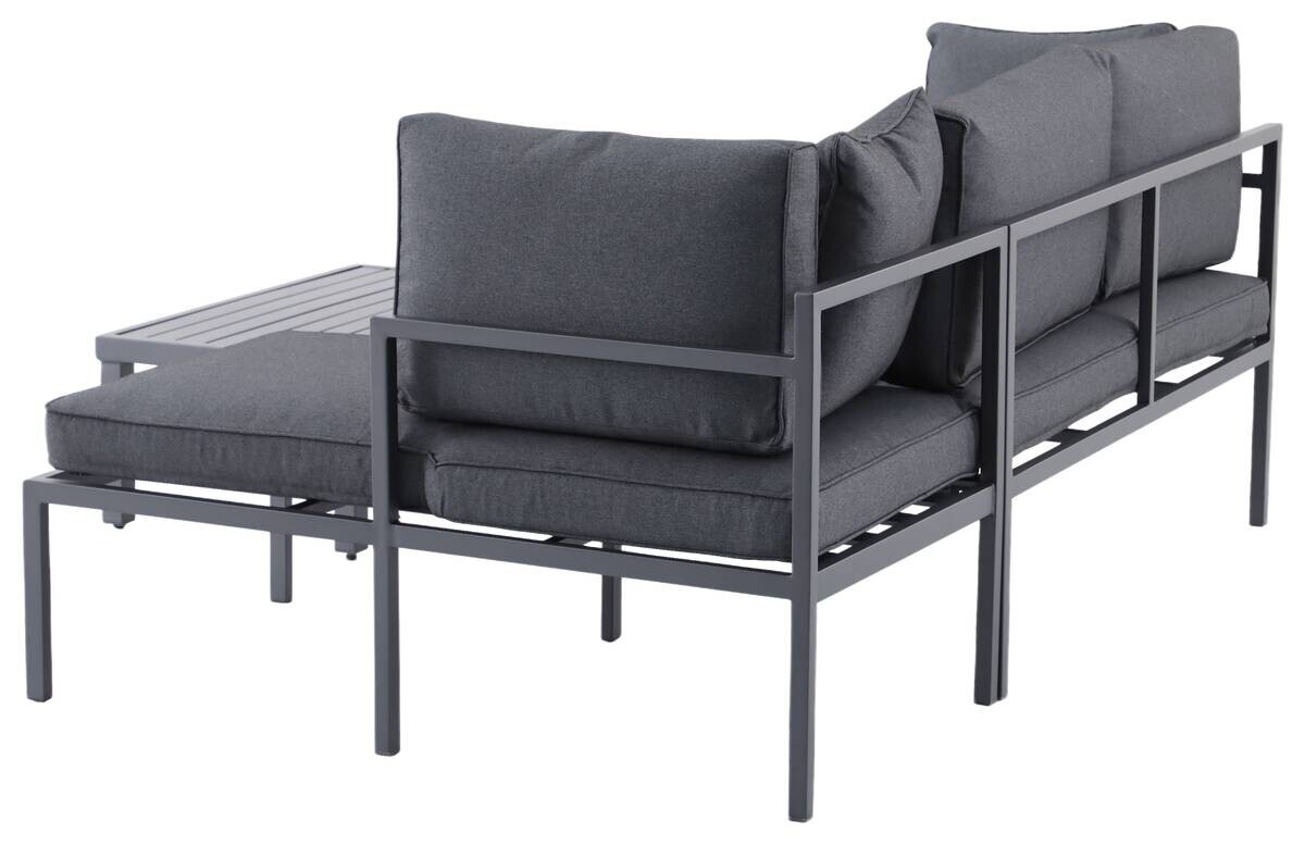 POCOline Loungeset Nizza dunkelgrau Stahlrohr