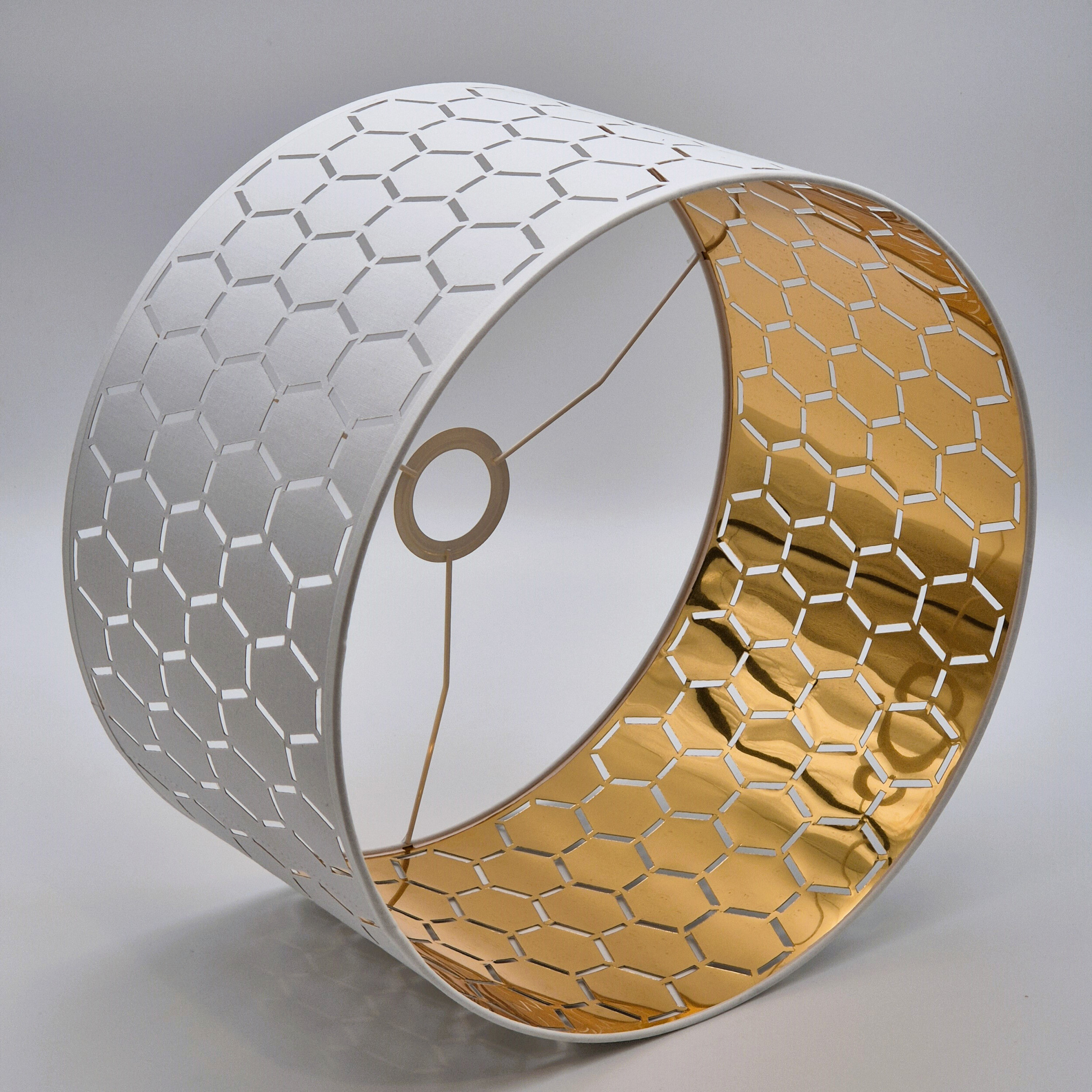 Lamkur Pendelleuchte weiß Holz B/H/L: ca. 37x23x37 cm E27 1 Brennstellen