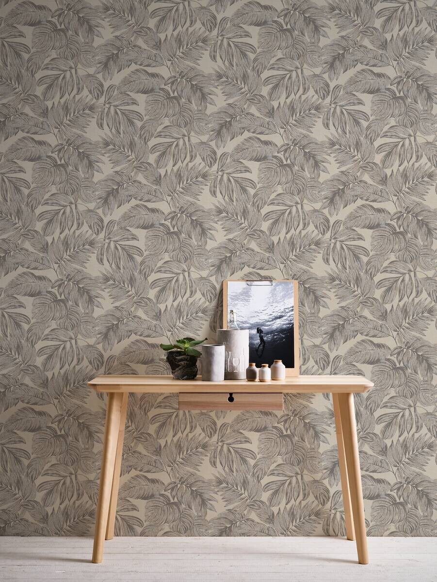 A.S.Creation Vliestapete beige grau B/H/D: ca. 53x1005x10 cm