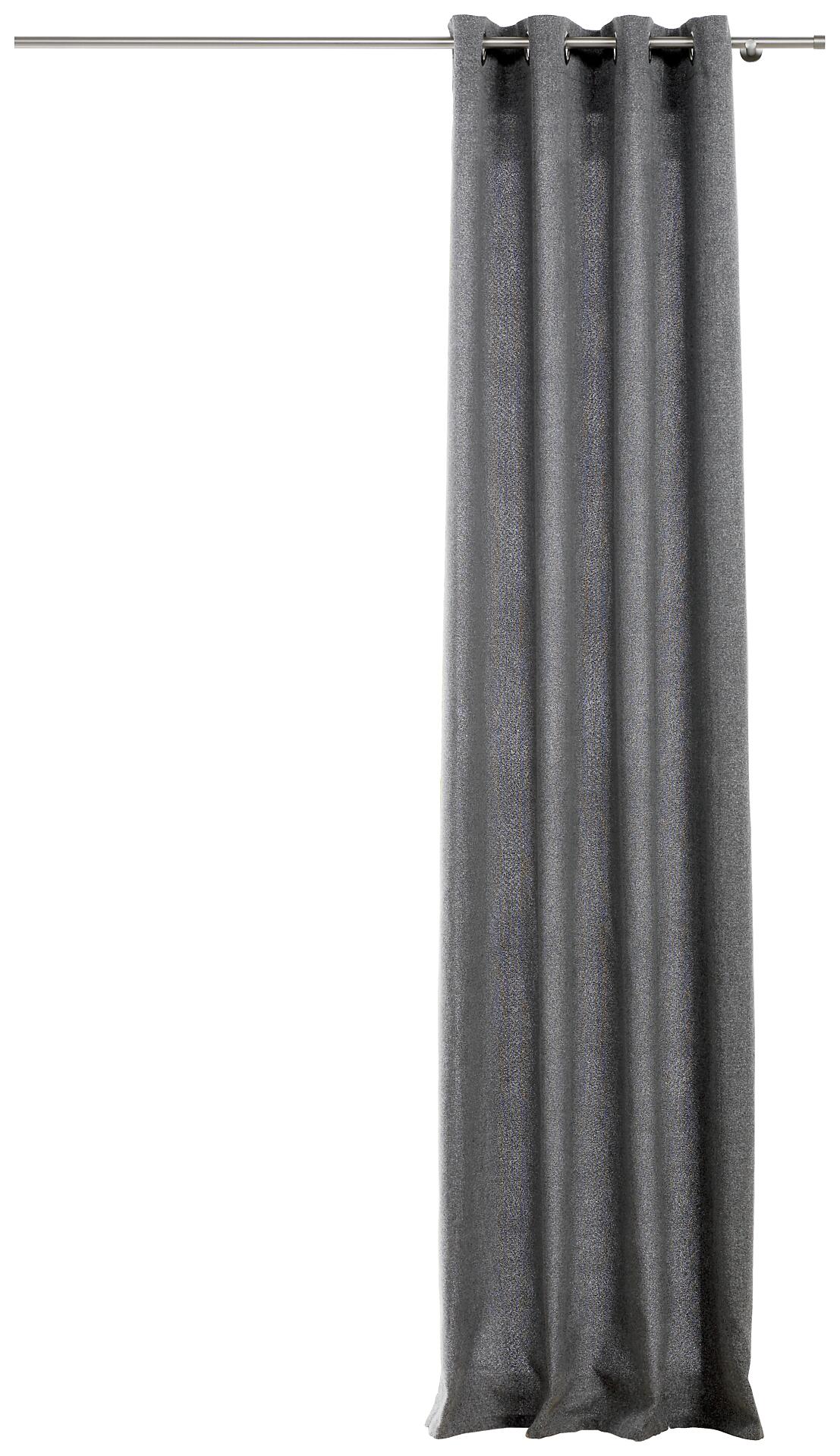 Ösenvorhang CHALET grau B/L: ca. 135x245 cm