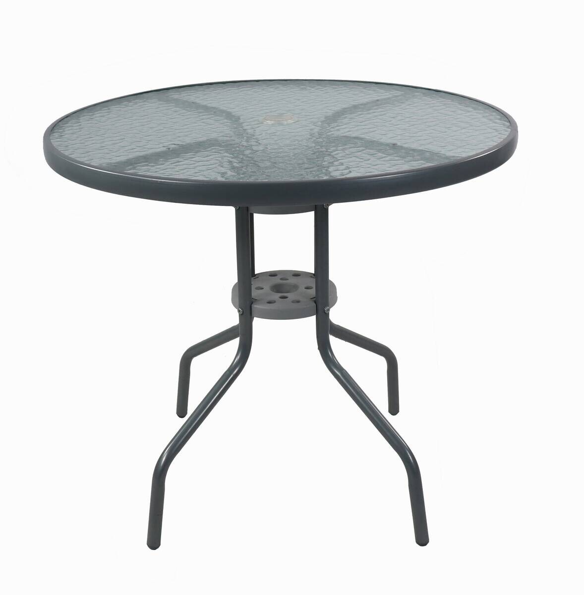 VCM Gartensitzgruppe Maxola schwarz Textilene B/H/L: ca. 75x74x75 cm