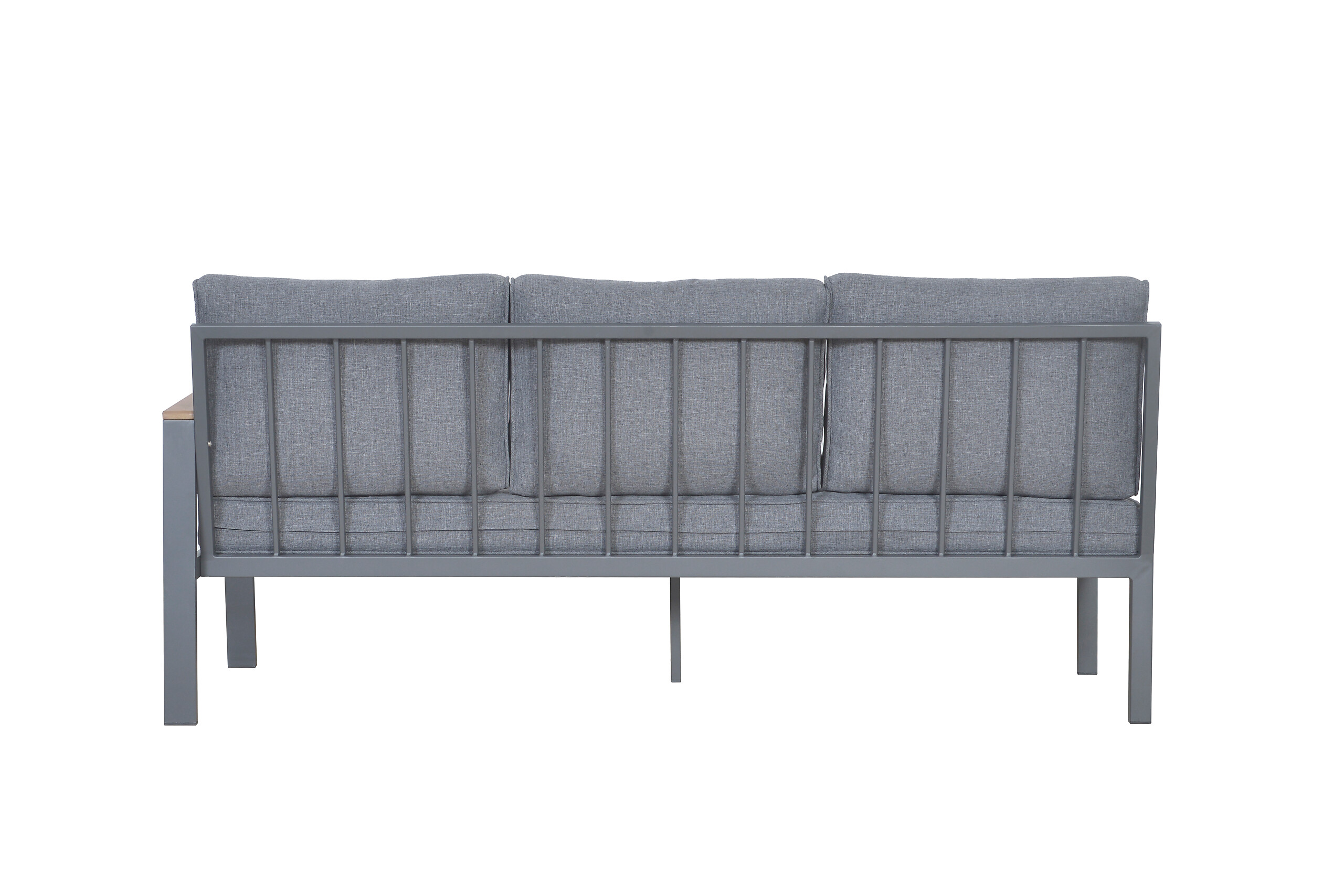 Loungeset Rhodos grau Aluminium