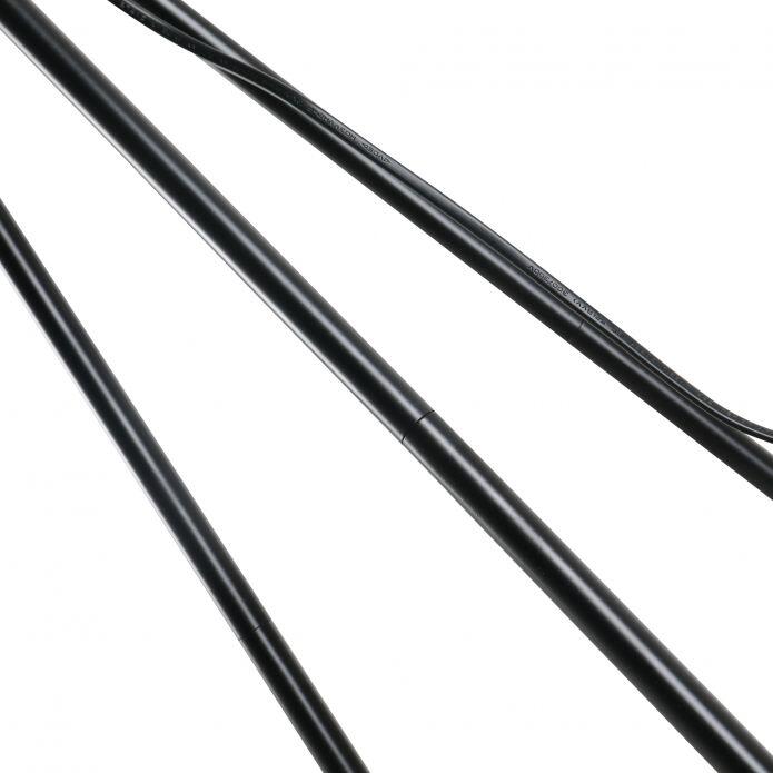 HOMCOM Stehleuchte B31-187V90 schwarz weiß Metall Polyester-Mischgewebe Stoff B/H/L: ca. 37x152x37 cm E27 1 Brennstellen