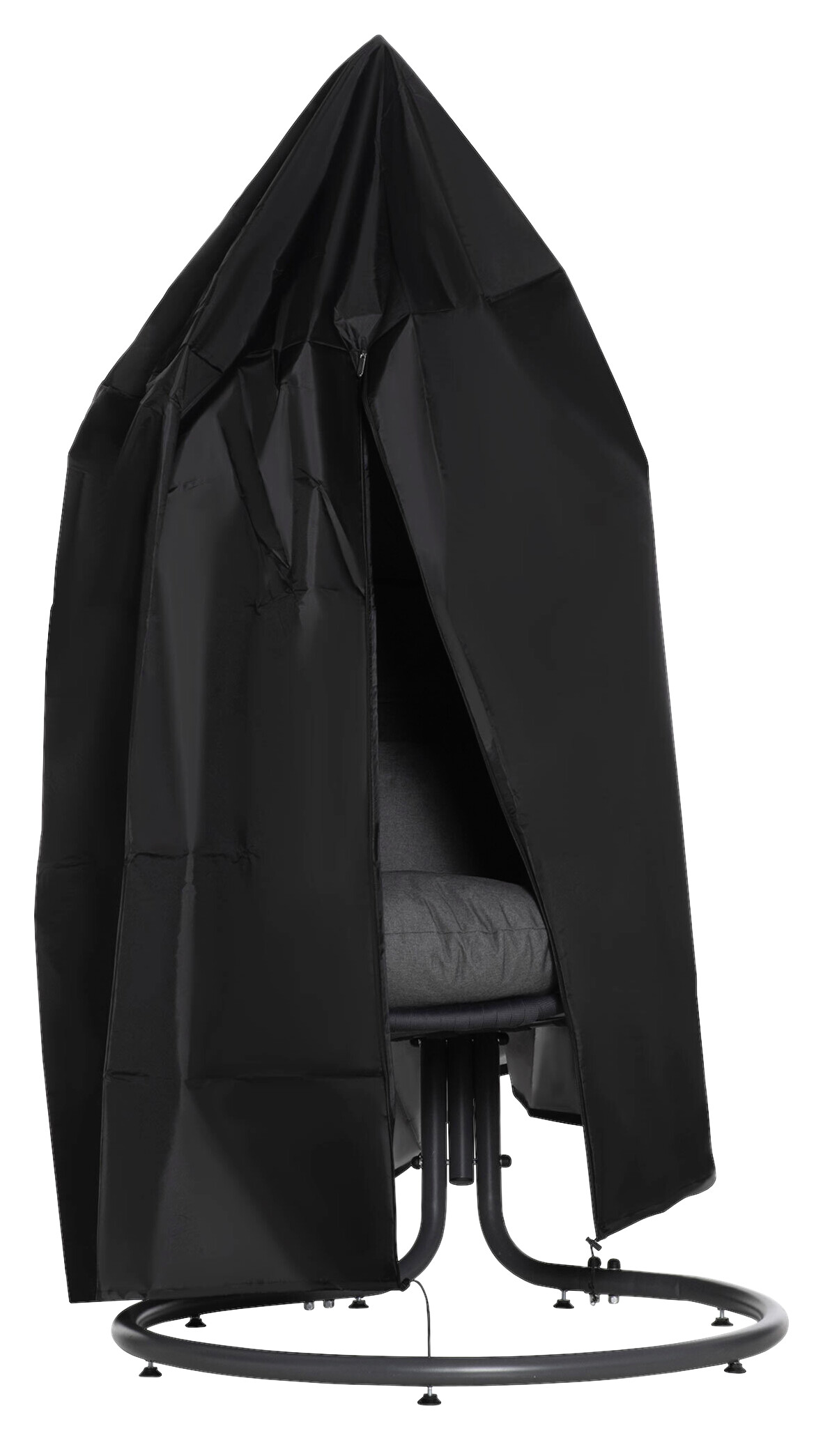 Outsunny Schutzhülle mit Tasche schwarz Kunststoff H/D: ca. 190x115 cm