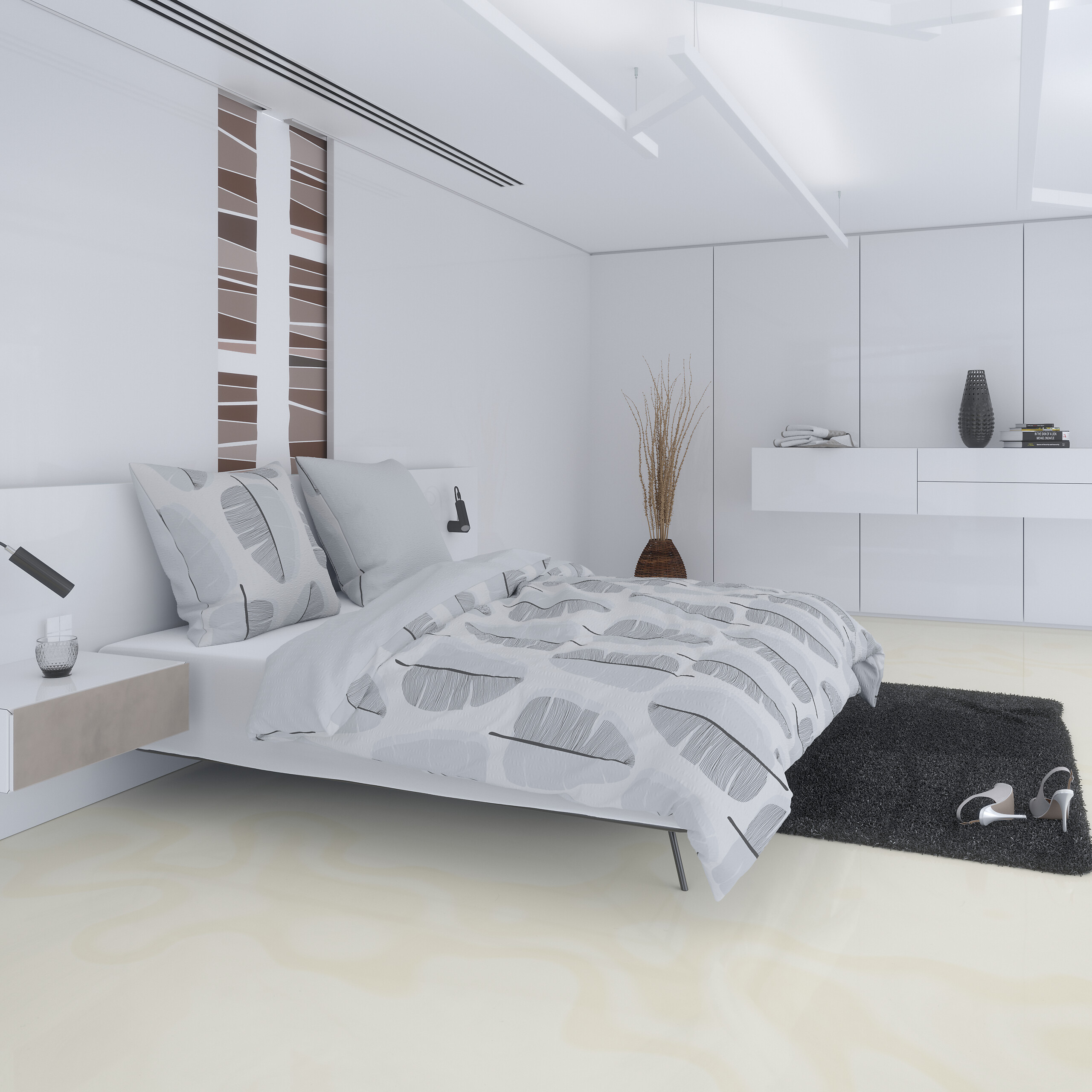 Baumwoll Bettwäsche Seersucker