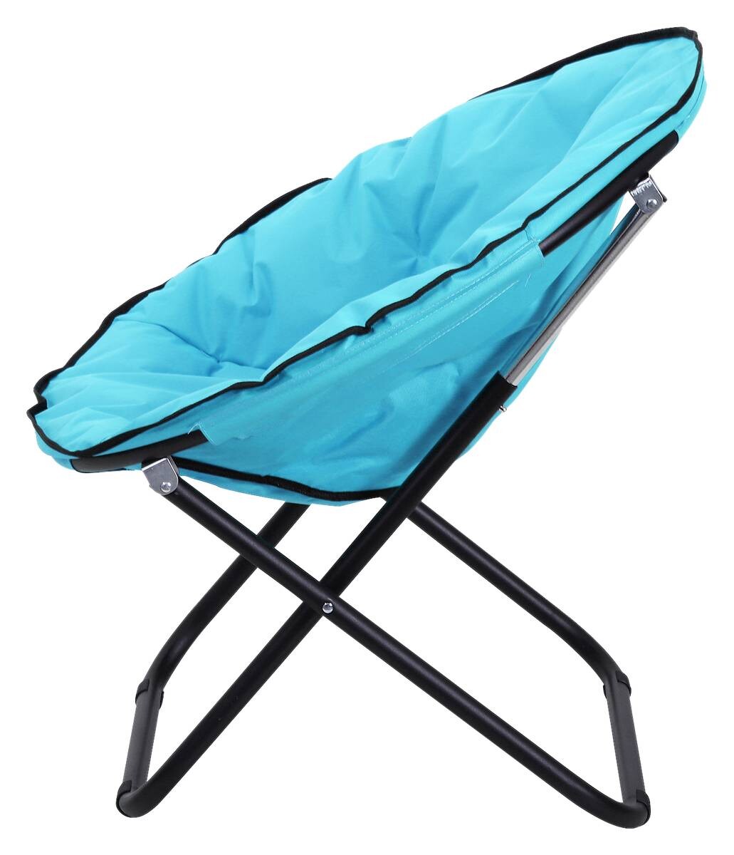 Outsunny Campingstuhl blau Kunststoff B/H/L: ca. 80x75x80 cm