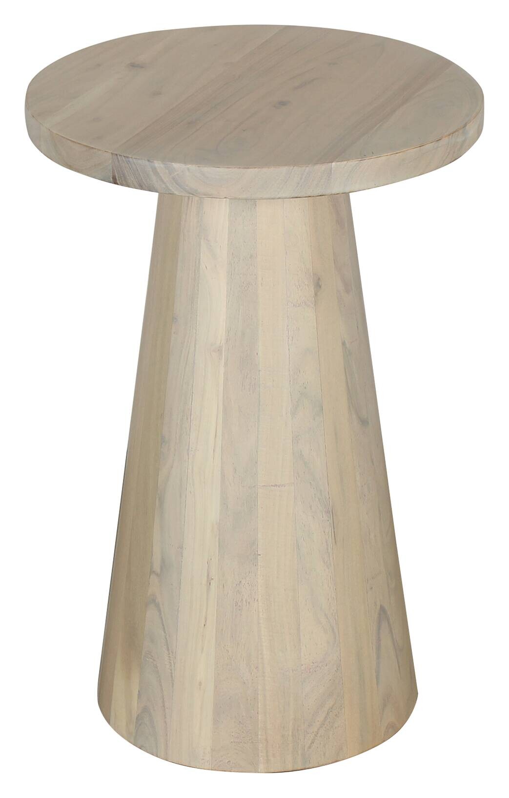 Beistelltisch CONE weiß gekälkt Akazie H/D: ca. 60x35 cm