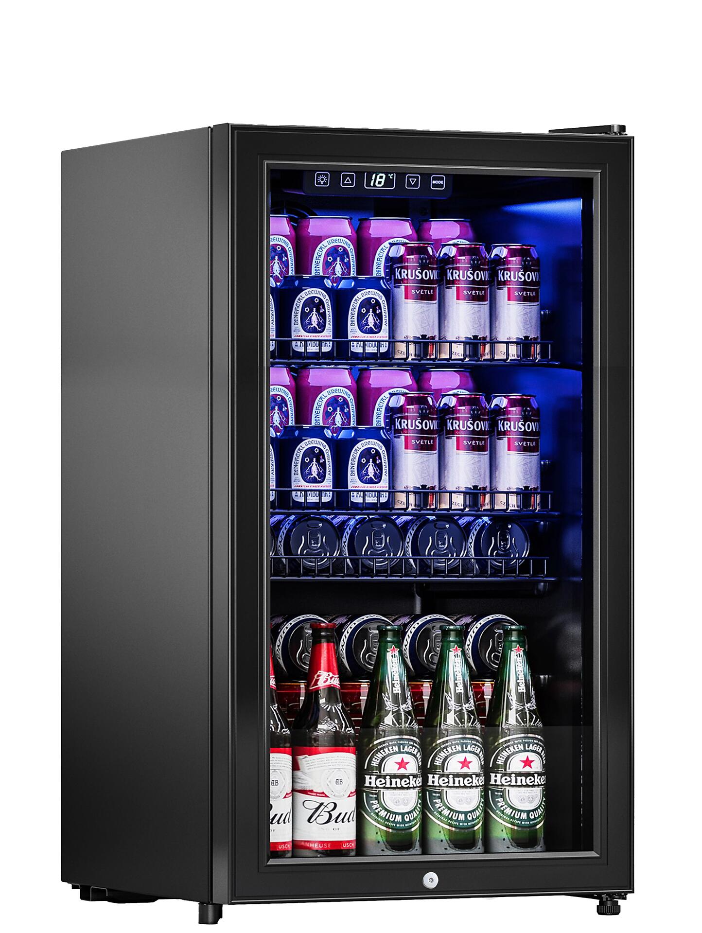 PKM Stand-Kühlschrank GKS83B schwarz B/H/T: ca. 44,5x83x47 cm