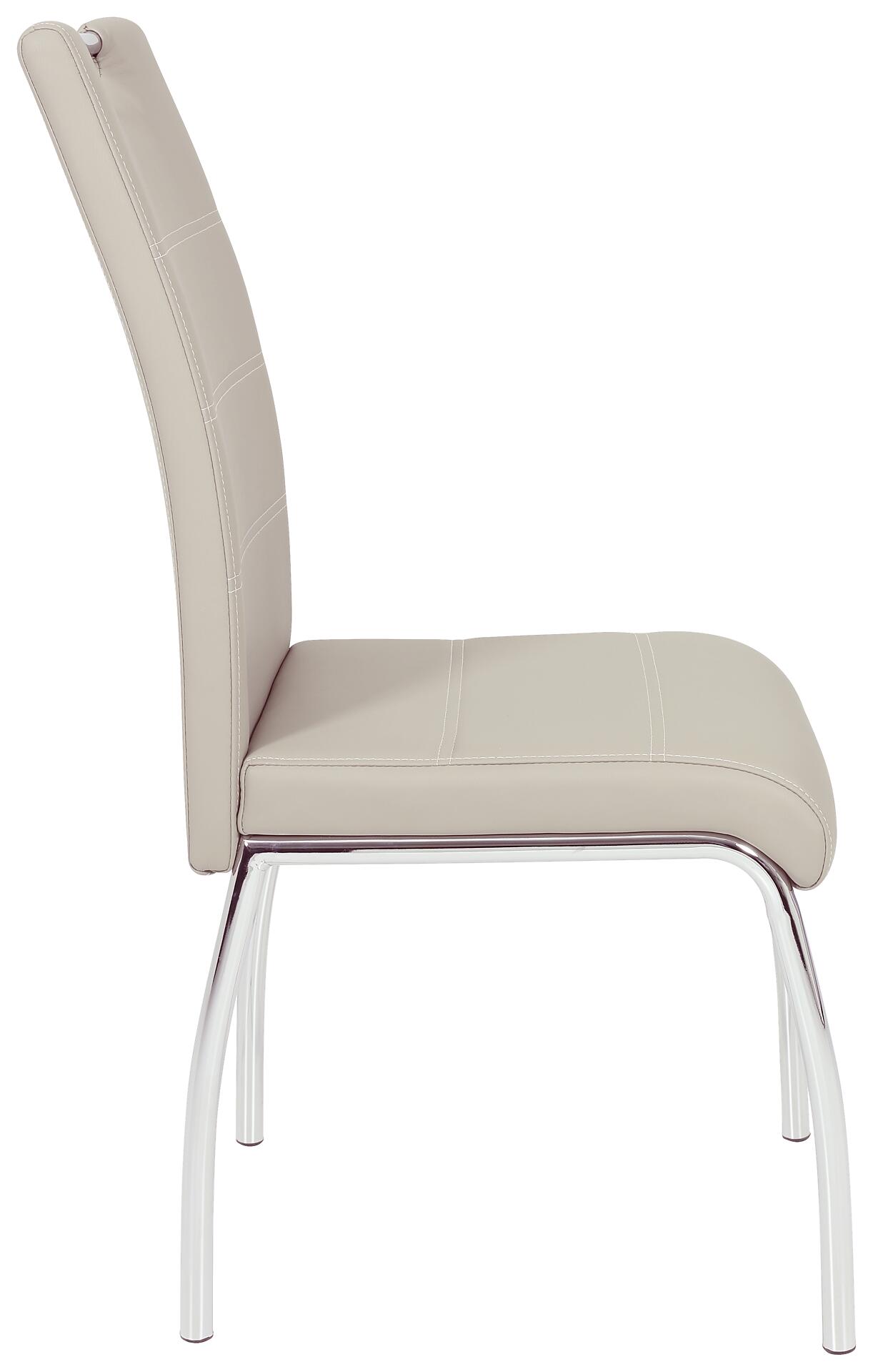 Stuhl Susi 2er Set Cappuccino Kunstleder B/H/T: ca. 44x98x61 cm