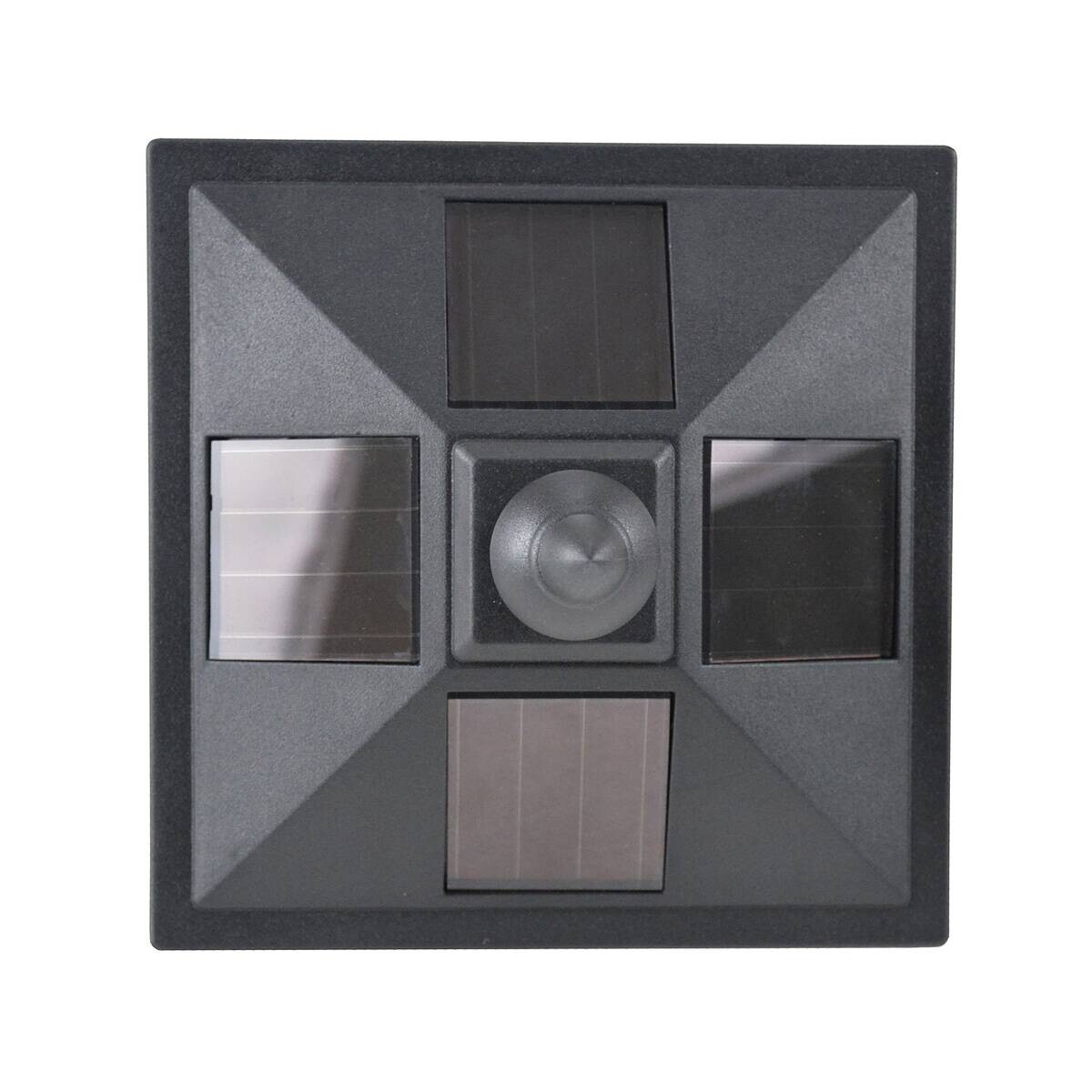 Solar Laterne 842-107 schwarz Kunststoff B/H/L: ca. 15x120x15 cm