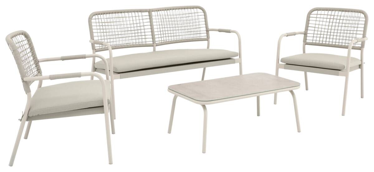POCOline Gartensitzgruppe beige Stahl