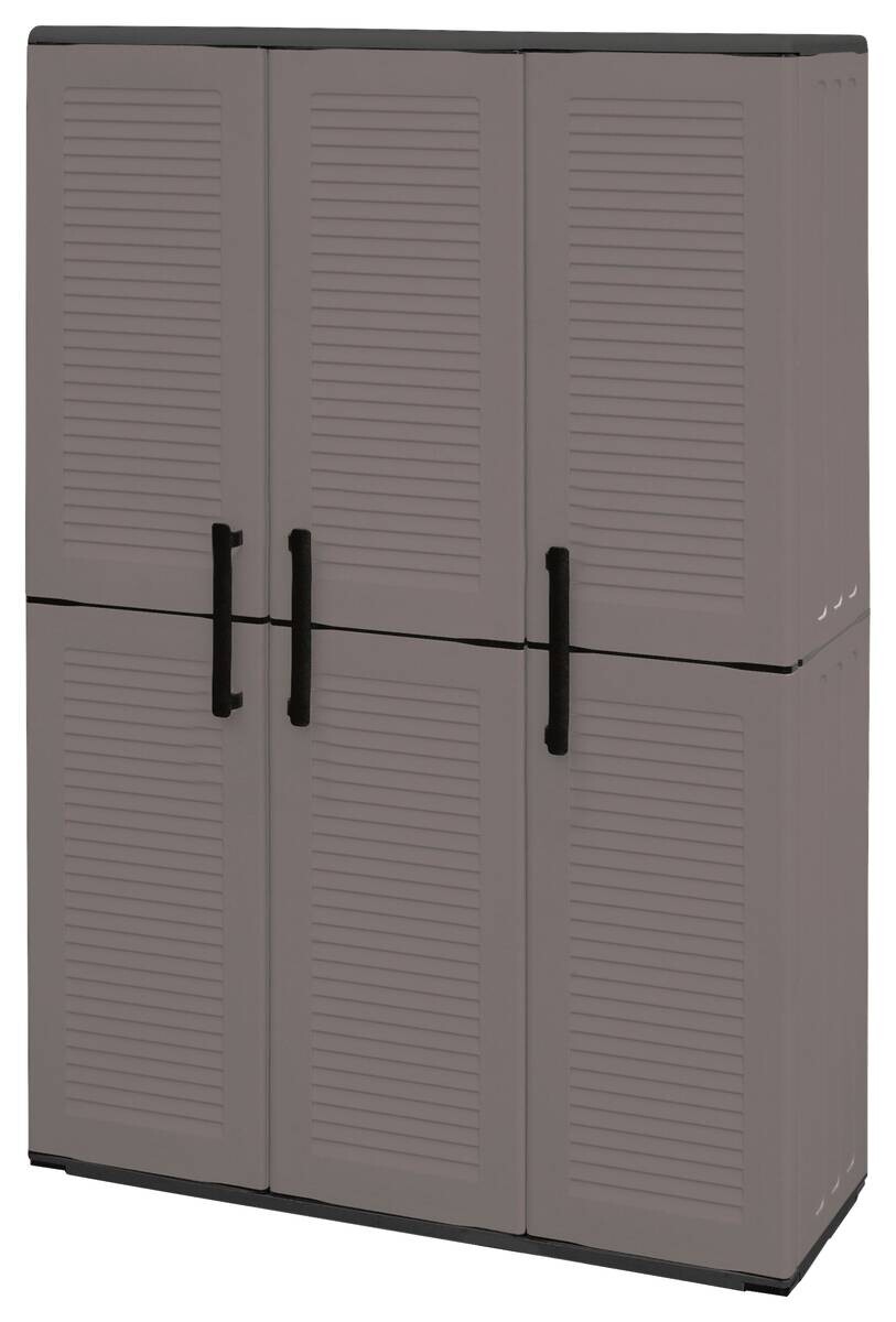 Linea Easy Kunststoffschrank Easy anthrazit Kunststoff B/H/T: ca. 102x163x37 cm Linea Easy Kunststoffschrank Easy anthrazit Kunststoff B/H/T: ca. 102x163x37 cm