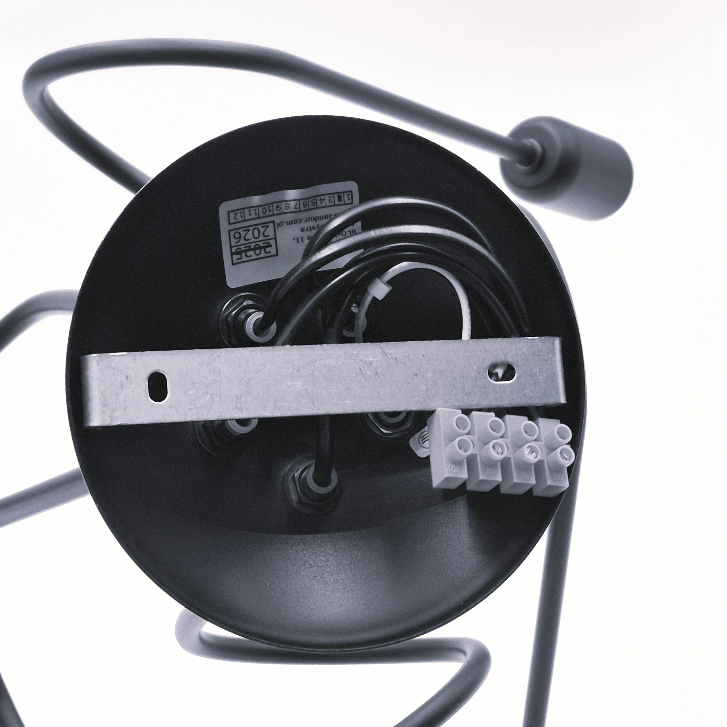 Lamkur Kronleuchter schwarz Stahl B/H/L: ca. 39x54x54 cm E27 5 Brennstellen