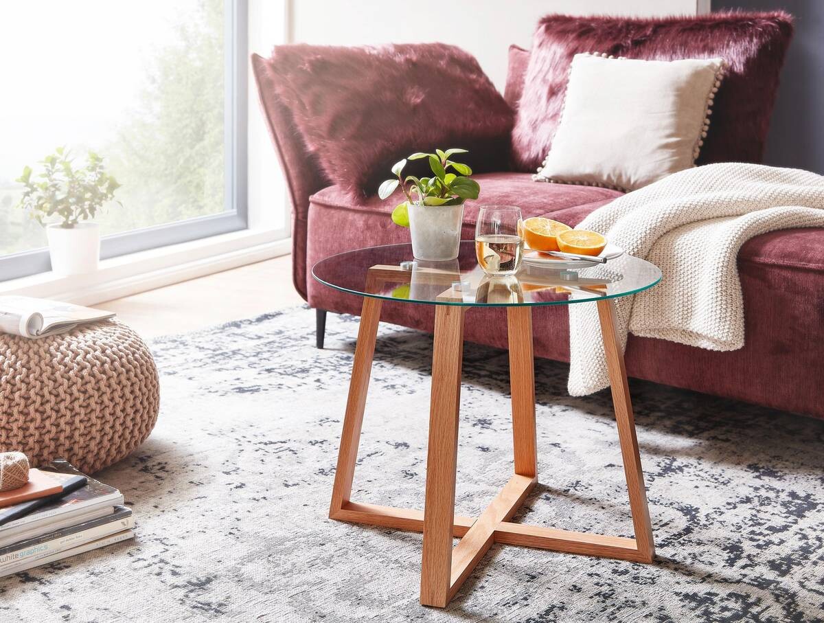 Wohnling Couchtisch braun B/H/T: ca. 58x47x58 cm