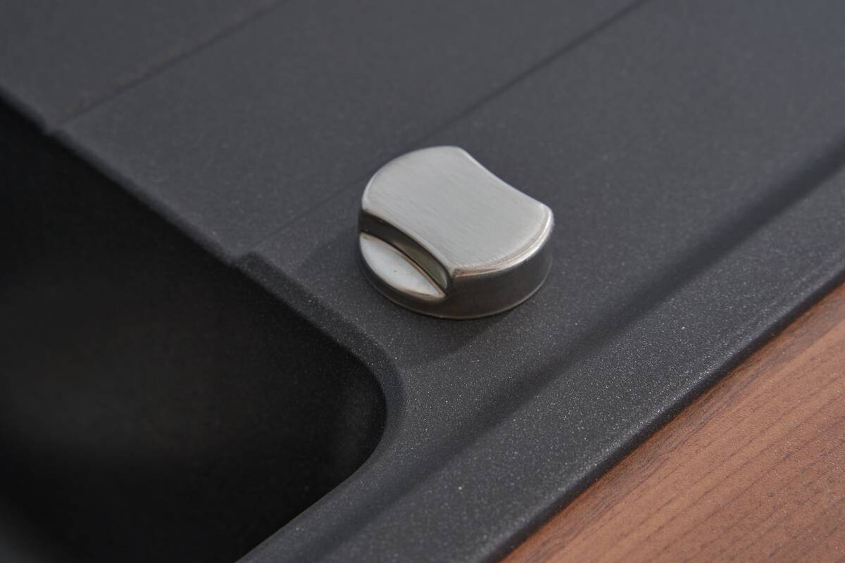 Respekta Einbauspüle Columbia 78 x 50 S schwarz Granitverbundmaterial B/H/T: ca. 100x18,5x50 cm