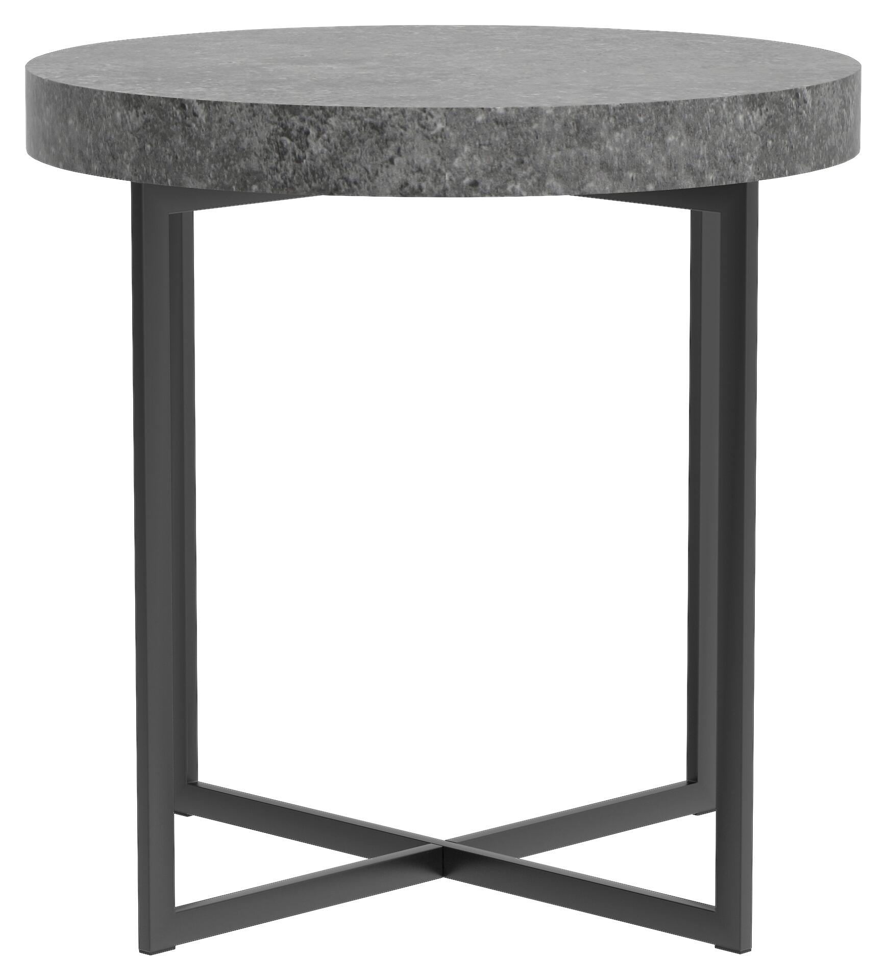 Beistelltisch Celina Beton Optik schwarz B/H/T: ca. 50x50x50 cm