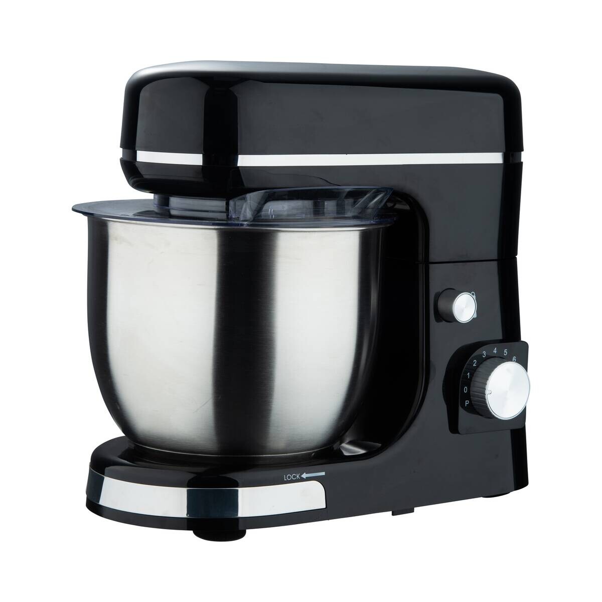 SWISS HOME Küchenmaschine schwarz silber Edelstahl B/H/L: ca. 23x33,5x38 cm