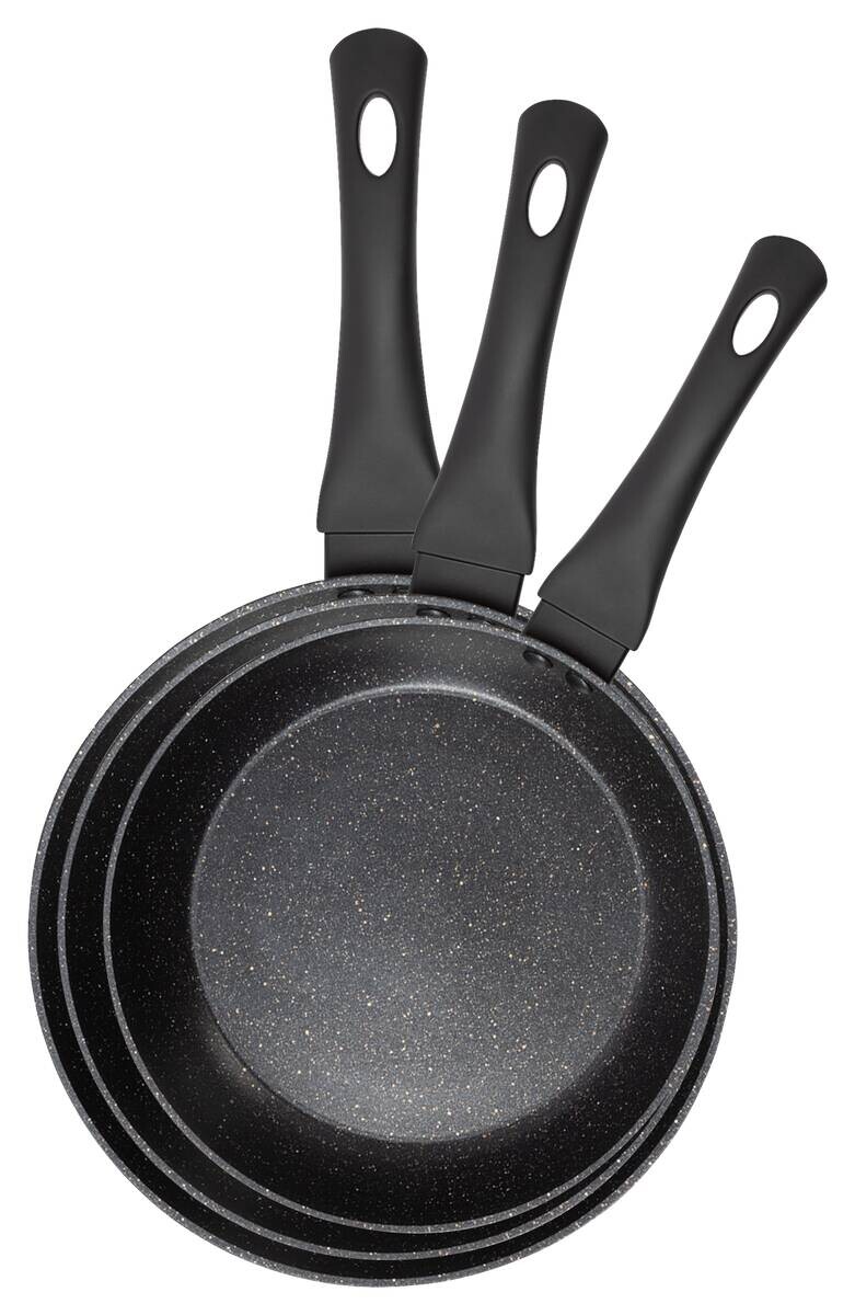 SAN IGNACIO Pfannenset CHERRY schwarz Aluminium 3 tlg.