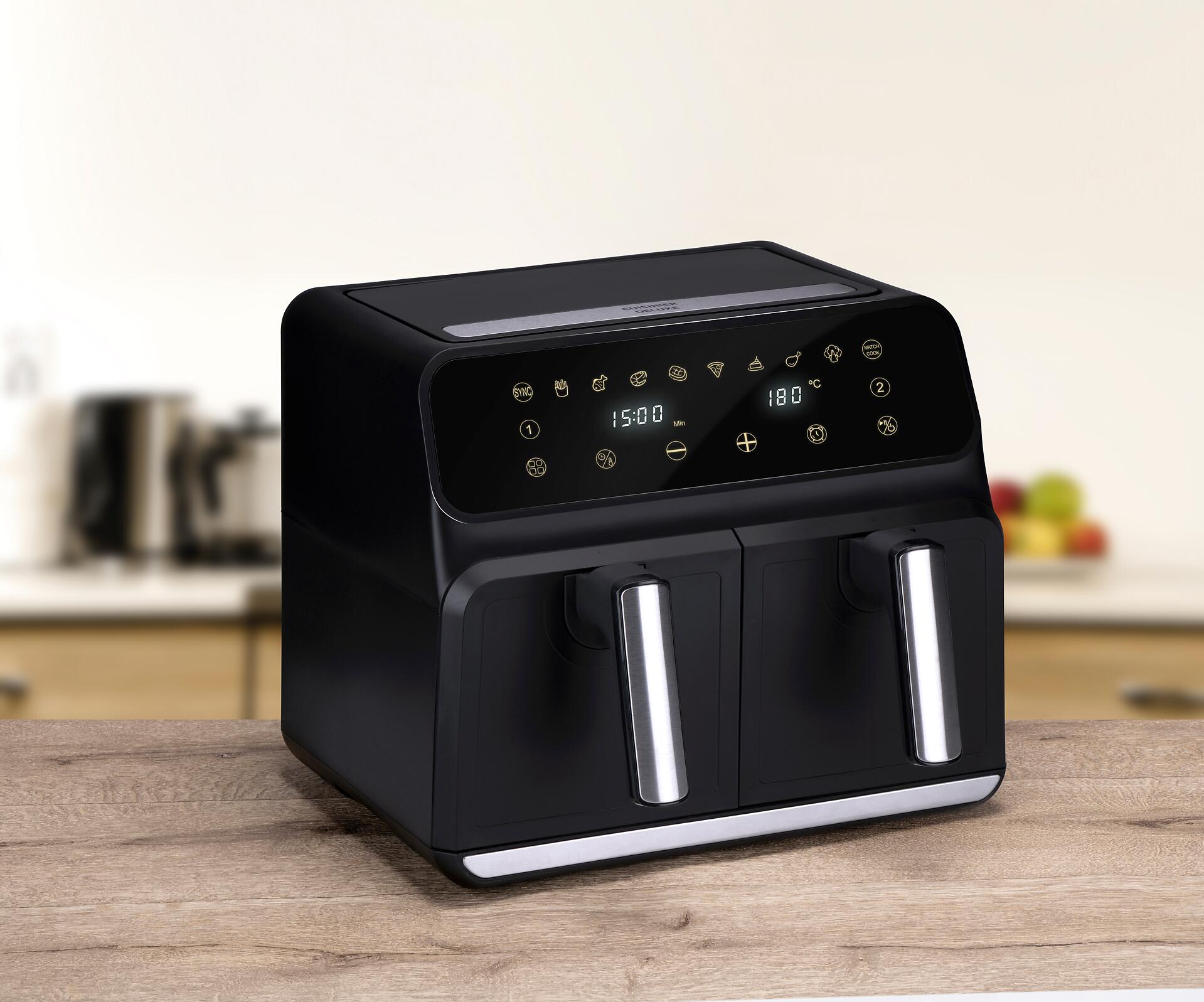 alpina Heißluftfritteuse 871125224012 schwarz Kunststoff B/H/L: ca. 38x36x32 cm ca. 8 l