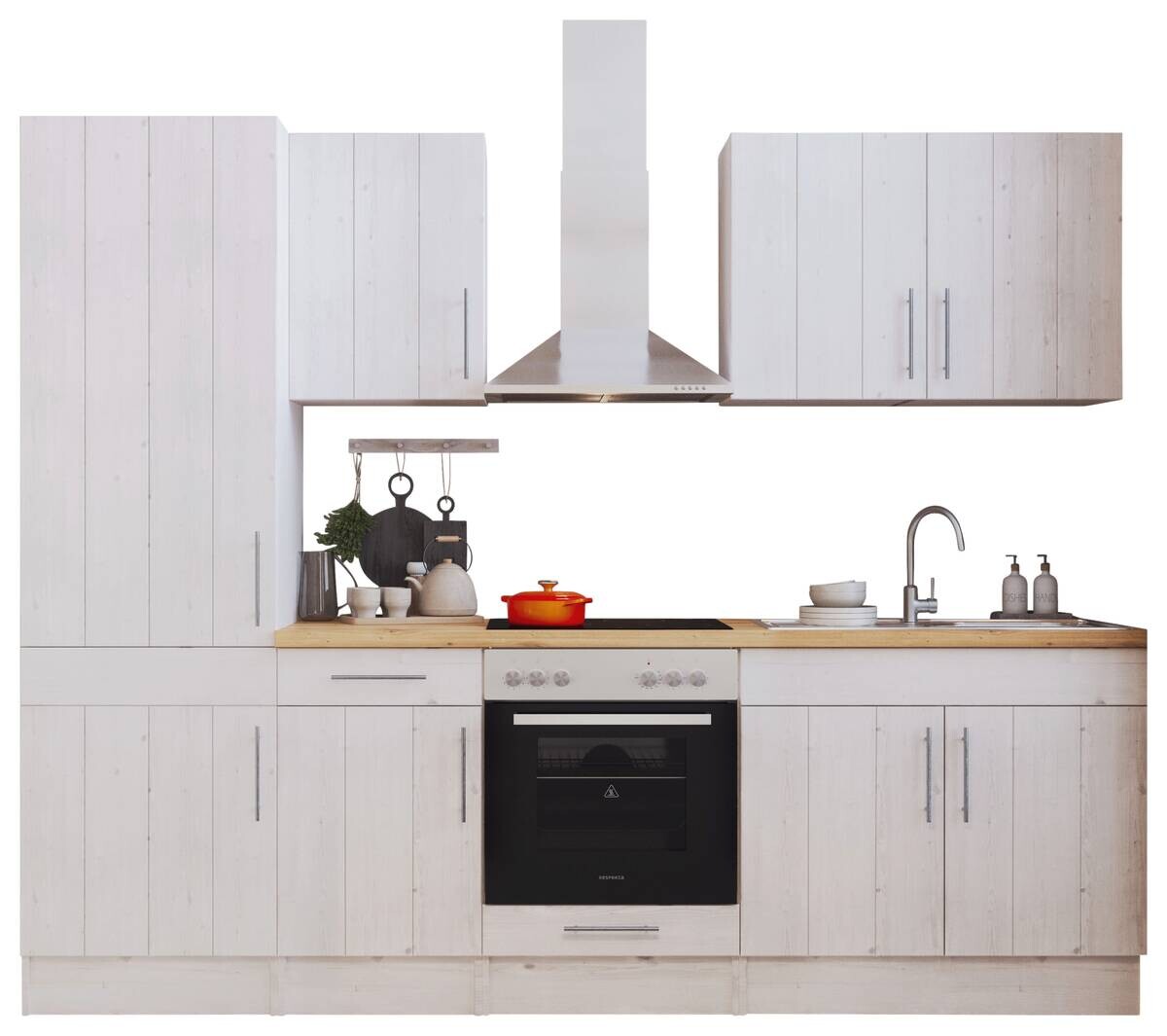 Respekta Küchenblock Premium weiß matt B/H/T: ca. 270x211x60 cm