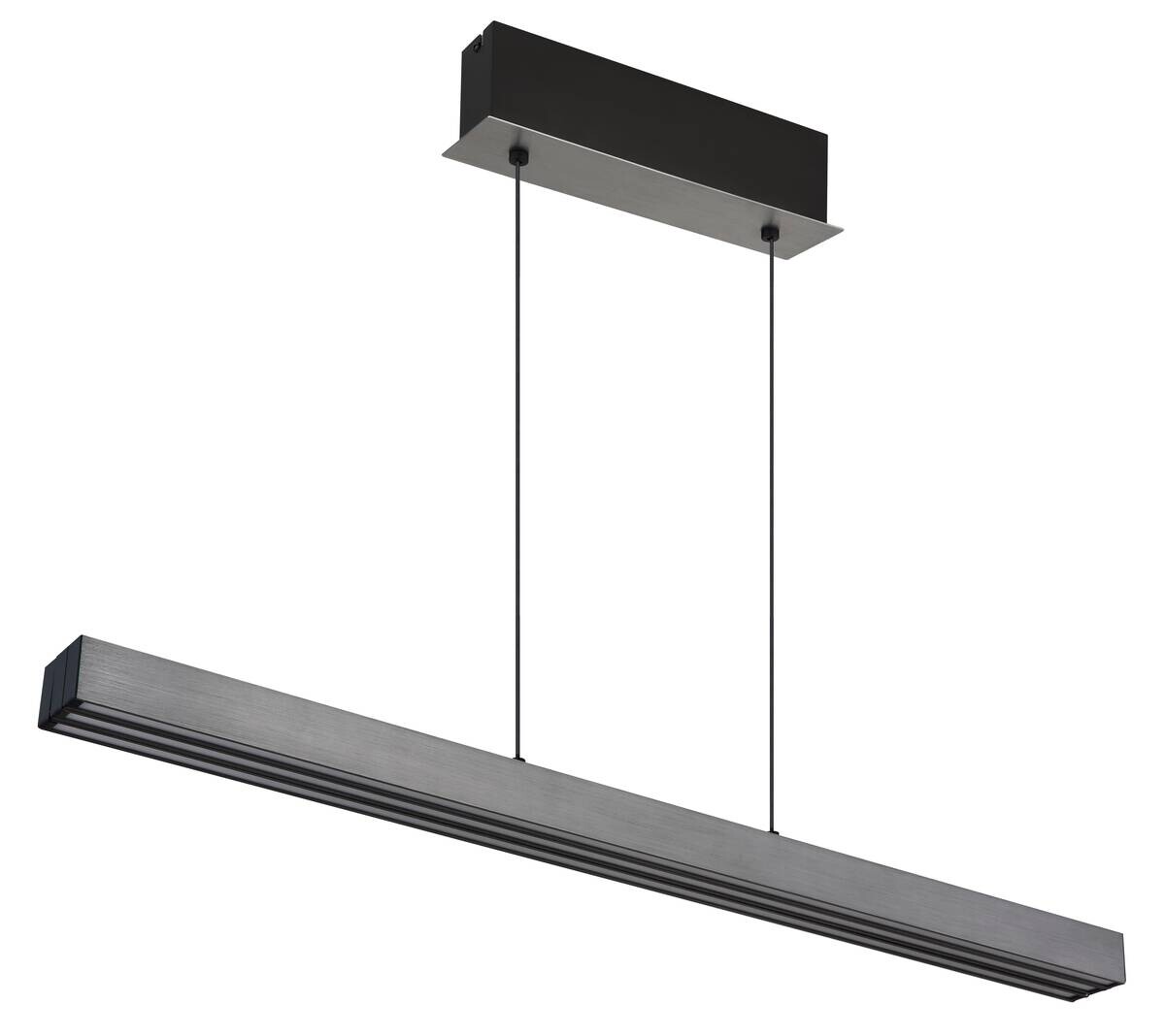 GLOBO LED-Pendellleuchte Opal dunkelgrau Metall Kunststoff B/H/T: ca. 150x150x7,5 cm 1.0 Brennstellen