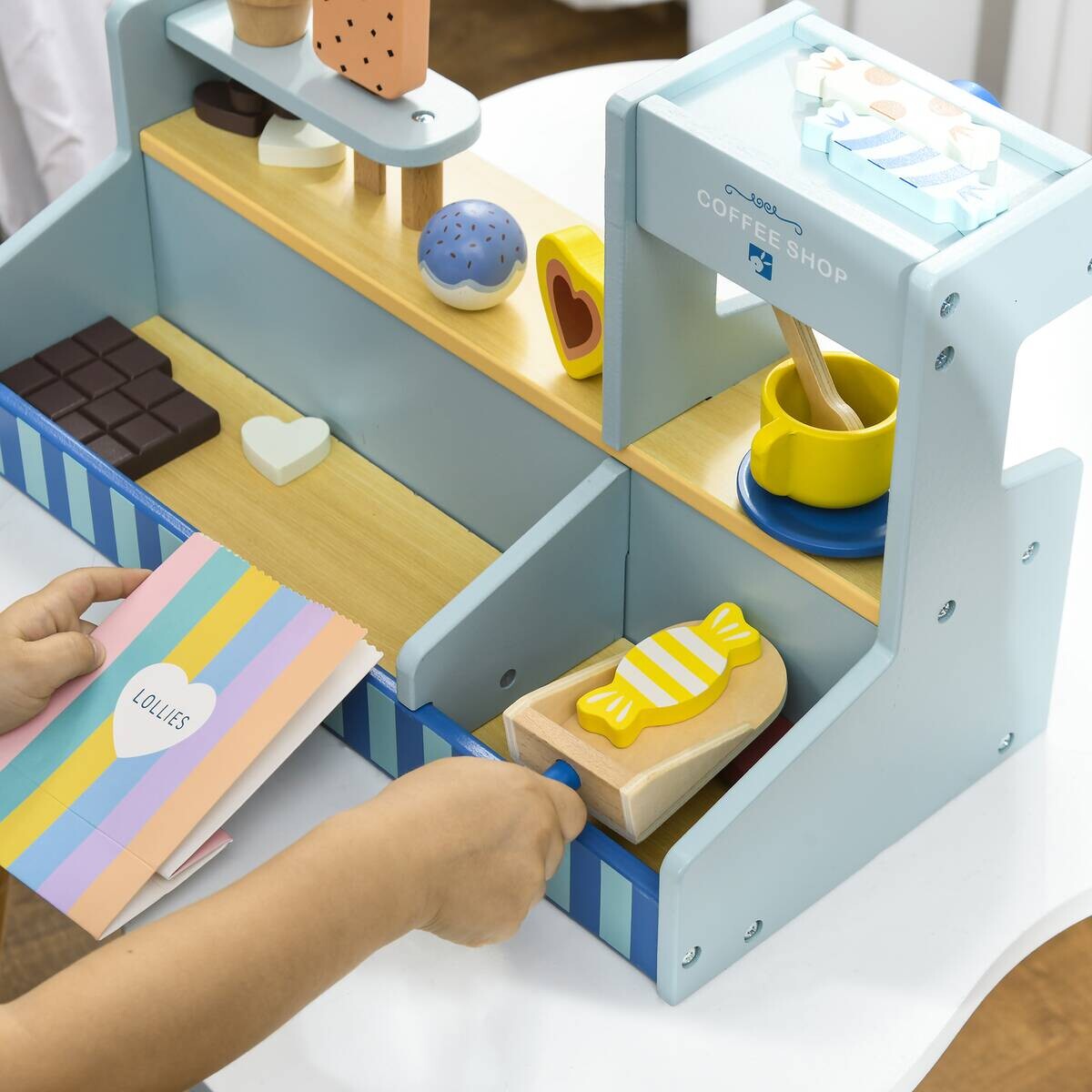 AIYAPLAY Spiel-Eisdiele B/H/L: ca. 20x24,5x42 cm