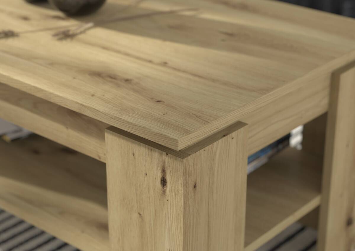 xonox.home Couchtisch Titan Eiche Artisan B/H/T: ca. 100x45x60 cm