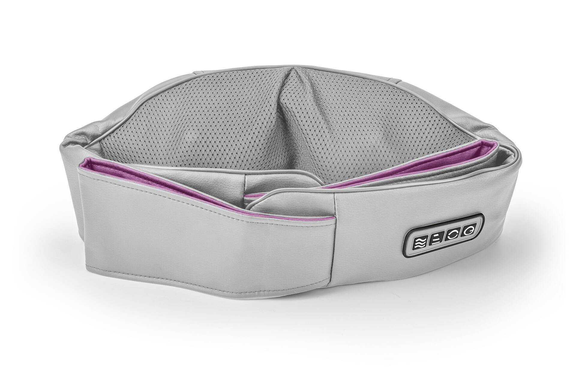 CLEANmaxx Shiatsu-Massagegerät grau lila