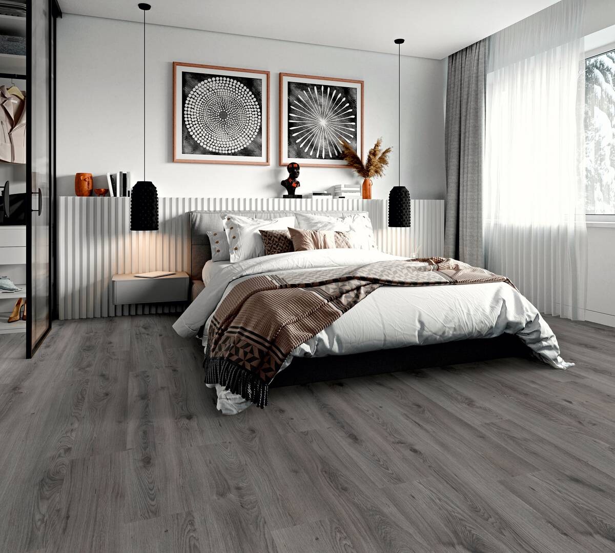 Laminatboden Millenium ca. 2,39 m² im Paket  B/L: ca. 19,3x137,6 cm pro Paket
