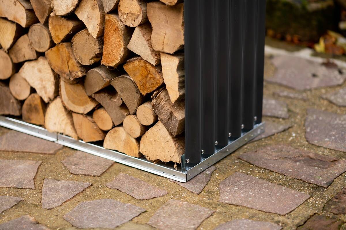 Westmann Kaminholzregal anthrazit B/H/L: ca. 46x111x212 cm