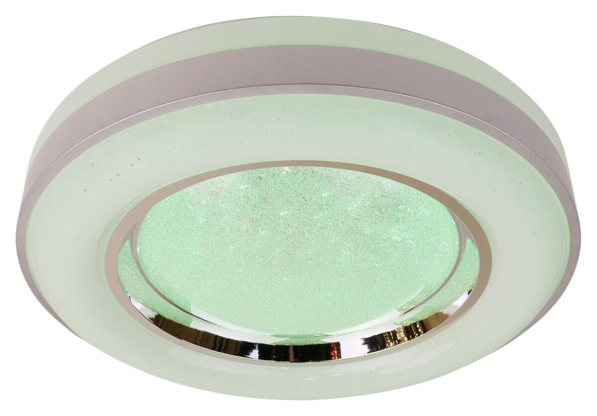 POCOline Deckenleuchte Younes weiß silber Metall Acryl D: ca. 48 cm