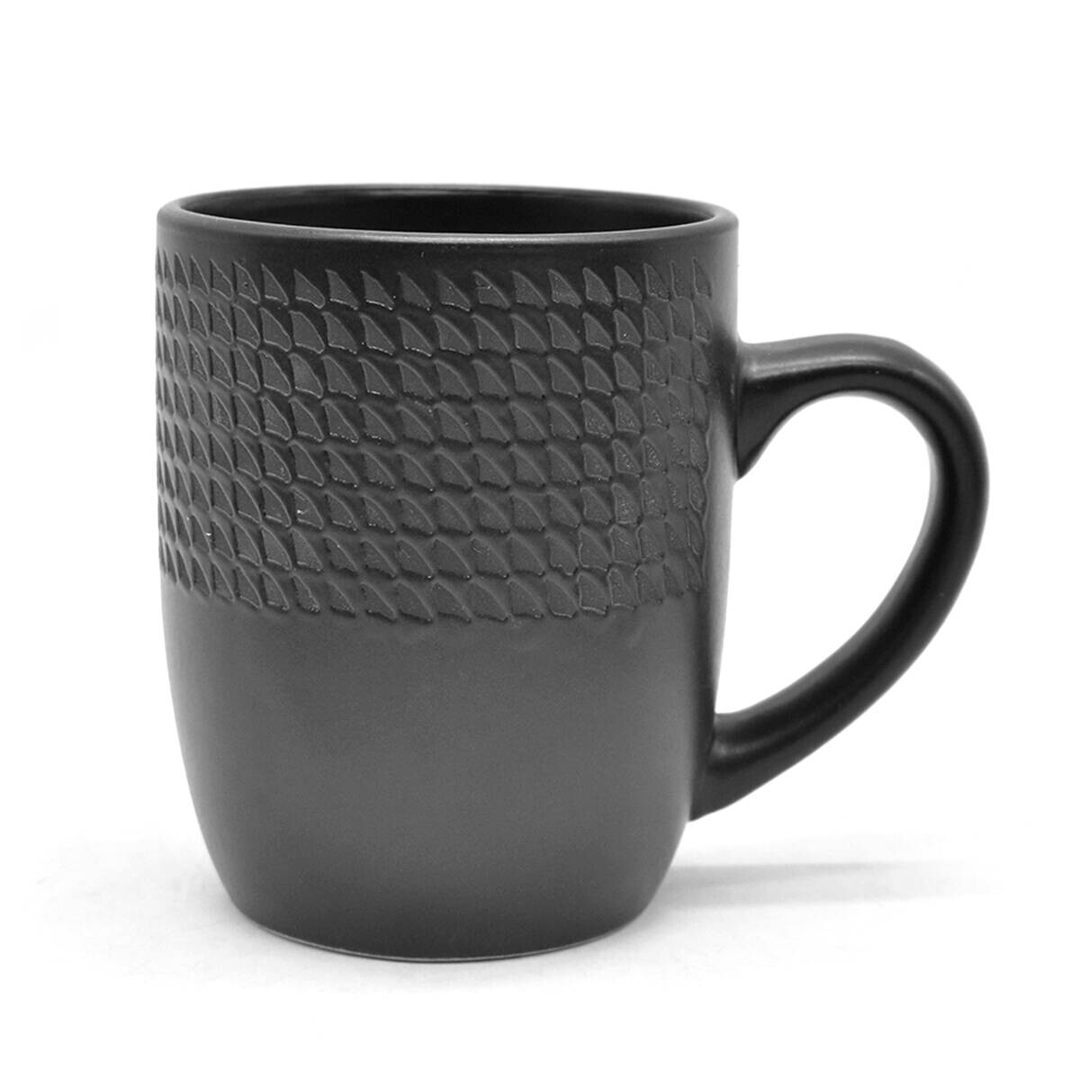 ECHTWERK Kombiservice BlackStyle schwarz Steingut 30 tlg.