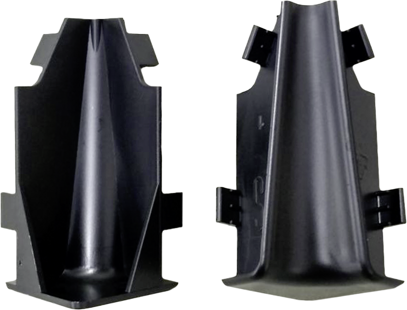 Innenecke schwarz L/B/H: ca. 1x1x5,8 cm