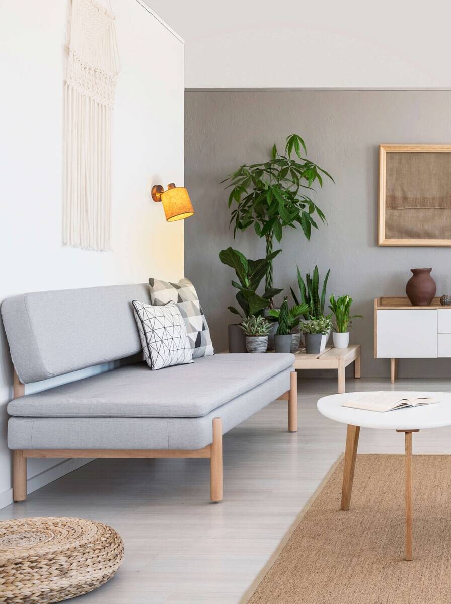 Näve Leuchten Spotleuchte 1386444 Satiniert Metall Textil B/H/T: ca. 12x19x17 cm 1 Brennstellen