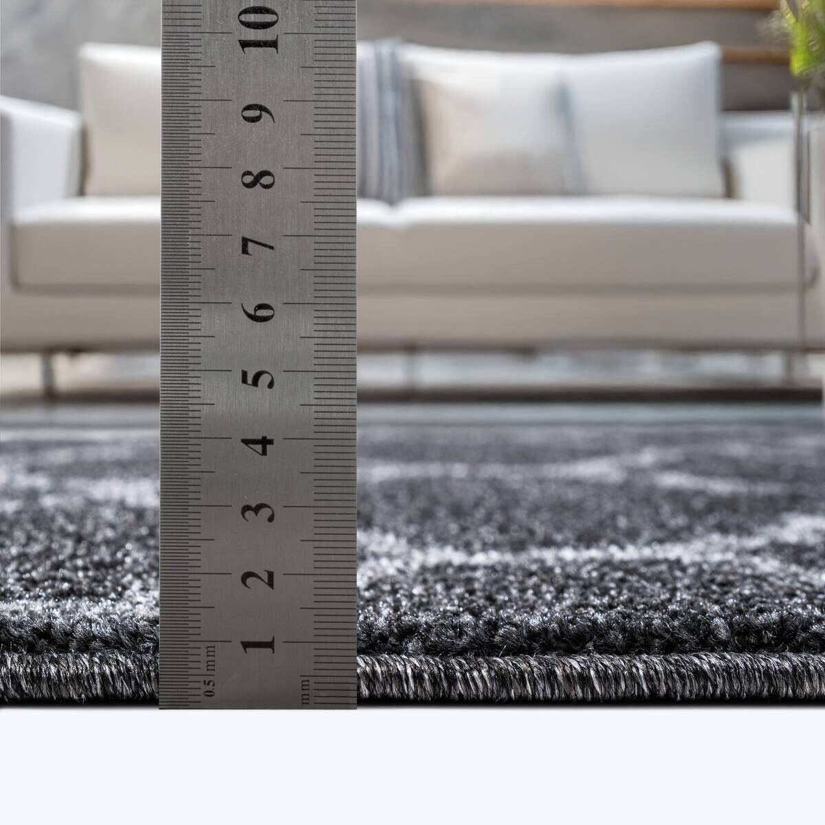 Sanat Teppich schwarz B/L: ca. 200x200 cm