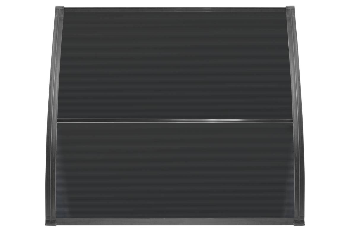 Brosplast Vordach schwarz B/H/L: ca. 120x23x105 cm