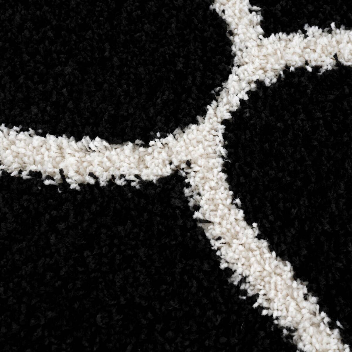 Sanat Hochflorteppich MADRID schwarz B/L: ca. 200x290 cm