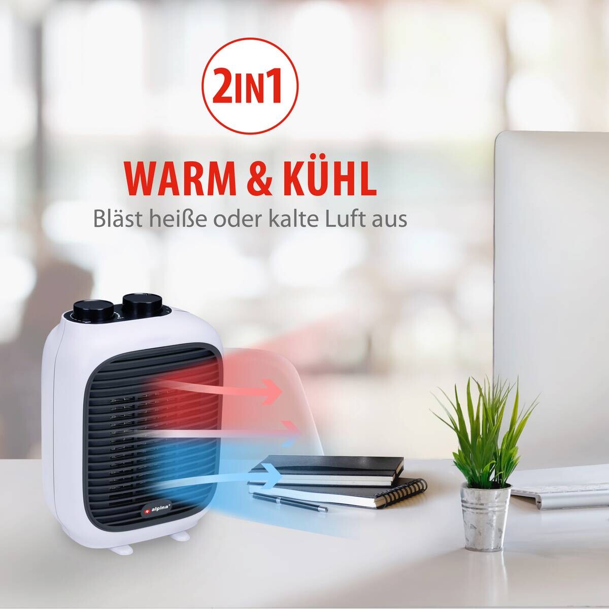 alpina Heizlüfter PTC-1601 B/H/T: ca. 16x22x11 cm ca. 1500 W alpina Heizlüfter PTC-1601 B/H/T: ca. 16x22x11 cm ca. 1500 W