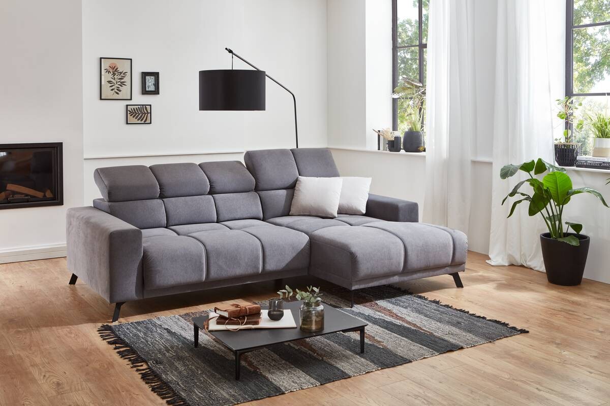 Ecksofa mit elektrischer Sitztiefenverstellung B/H/T: ca. 247x99x170 cm