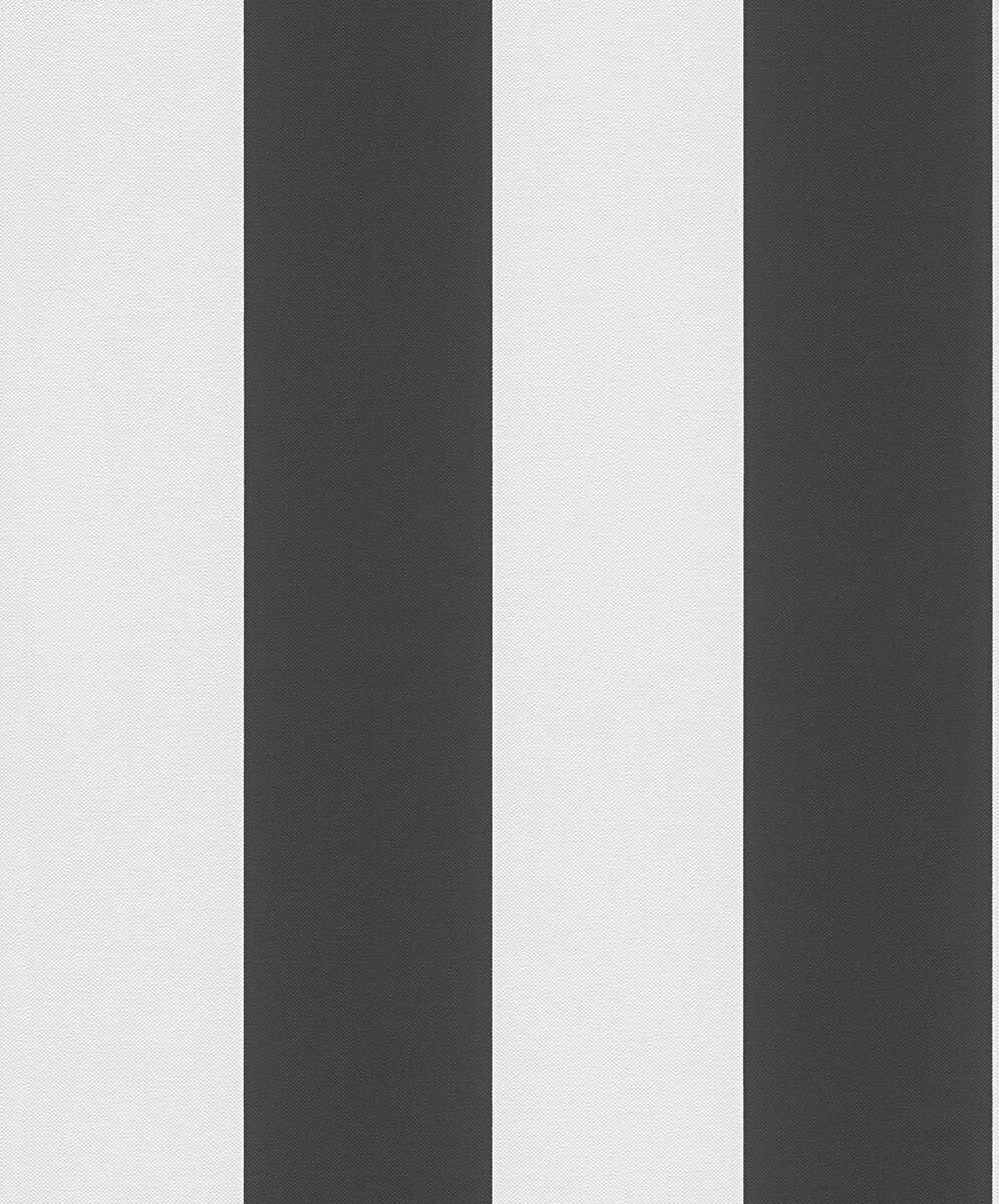 A.S.Creation Vliestapete Black & White Streifen schwarz B/L: ca. 53x1005 cm